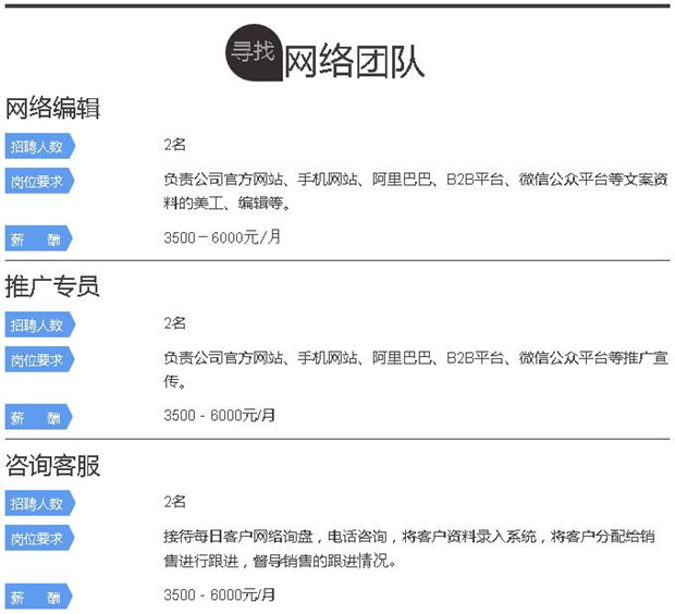 优发国际水处理环保公司招聘  网络团队